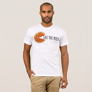 豊食べ富 – 社会主義おもしろいピザTシャツ Tシャツ