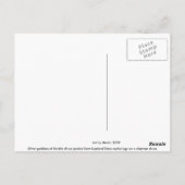 豊饒のラプランドSámiの女神 ポストカード (裏面)