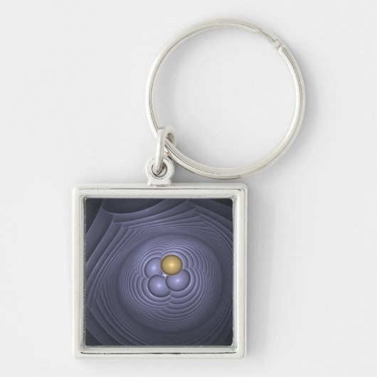 豊饒の四角キーリング キーホルダー (正面)