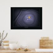 豊饒プリントオンブラック ポスター (キッチン)