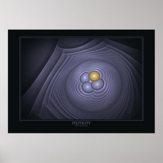 豊饒プリントオンブラック ポスター