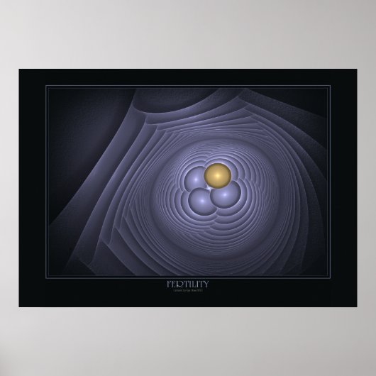 豊饒プリントオンブラック ポスター (正面)