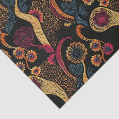 豊鮮やかエレガントかな色合いのアフリカの柄 薄葉紙 (詳細)