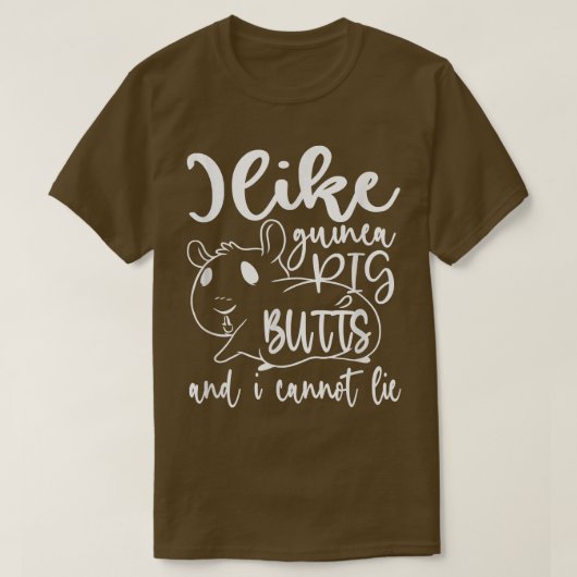 豚おもしろいが豚にかわいい Tシャツ (デザイン正面)
