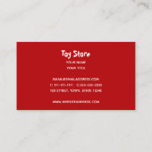 豚おもしろいキッズトイフードレストランキッチンファーム 名刺 (裏面)