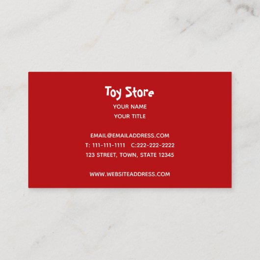 豚おもしろいキッズトイフードレストランキッチンファーム 名刺 (裏面)