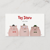 豚おもしろいキッズトイフードレストランキッチンファーム 名刺 (正面)