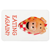 豚おもしろいダイエットリマ食べ物ーの再び? マグネット (横)