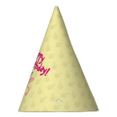 豚おもしろいハッピーバースデー!大層ケーキ漫画 パーティーハット (右)