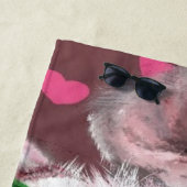 豚おもしろいビーチタオル ビーチタオル (インサイチュ)