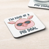 豚おもしろいプリン コースター (左側)