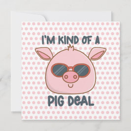 豚おもしろいプリン ノートカード