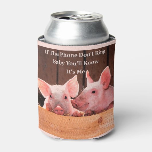 豚おもしろいミームと豚おもしろいことわざと引用文 缶クーラー (缶正面)
