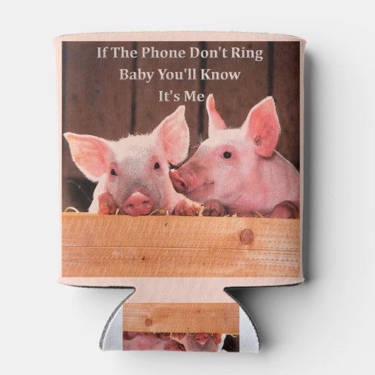 豚おもしろいミームと豚おもしろいことわざと引用文 缶クーラー (裏面)