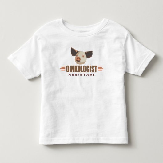 豚おもしろい恋人 トドラーTシャツ (正面)