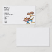 豚おもしろい漫画と丘の上のレッドネック 名刺 (正面/裏面)