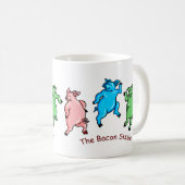 豚おもしろい踊り「ベーコンシズルカラフル」 コーヒーマグカップ (正面右)