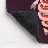 豚おもしろい食べのステーキ マウスパッド (コーナー)