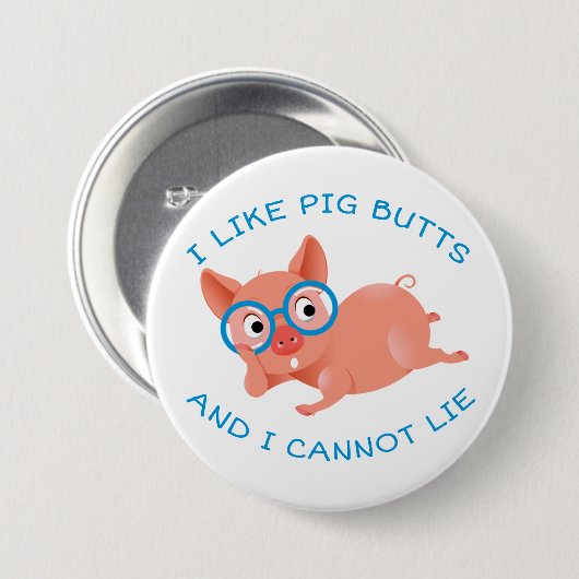 豚お尻 缶バッジ (正面&裏面)