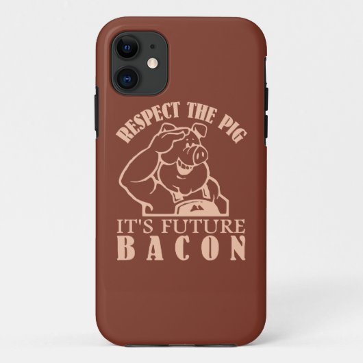 豚からベーコンカスタムの色のiPhoneケース Case-Mate iPhoneケース (裏面)