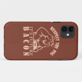 豚からベーコンカスタムの色のiPhoneケース Case-Mate iPhoneケース (裏面(横))