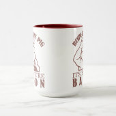 豚からベーコンマグ – 選択スタイル&カラー マグカップ (中央)