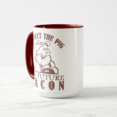 豚からベーコンマグ – 選択スタイル&カラー マグカップ (正面左)