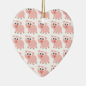 豚がたくさん セラミックオーナメント (右)