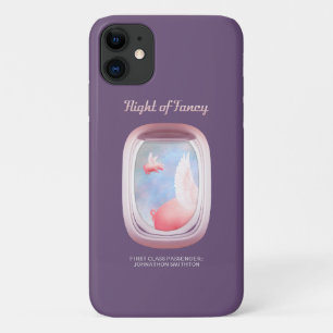 豚がケファンシーース・メイトiPhone Caを飛ぶ場所の飛行 iPhone 11 ケース