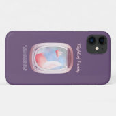 豚がケファンシーース・メイトiPhone Caを飛ぶ場所の飛行 Case-Mate iPhoneケース (裏面(横))
