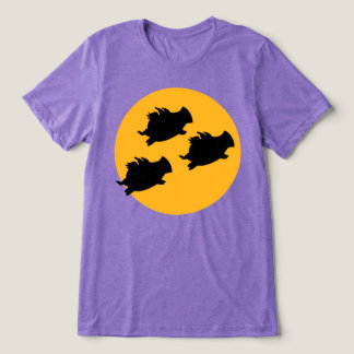 豚がサンドラ・ボイントンによって月を横切る時 トライブレンドTシャツ