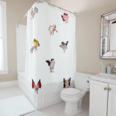 豚がシャワーを浴びる時 シャワーカーテン (インサイチュ)