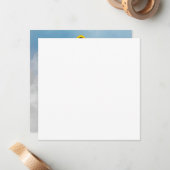 豚がノートを飛ぶように目を上げる ノートカード (正面/裏面インサイチュ)