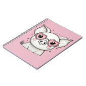 豚がハート型サングラスをかけている ノートブック (左側)