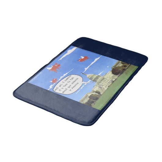 豚がバスマットを飛ぶときに議会と銃の話 バスマット (アングル)