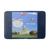 豚がバスマットを飛ぶときに議会と銃の話 バスマット (正面)