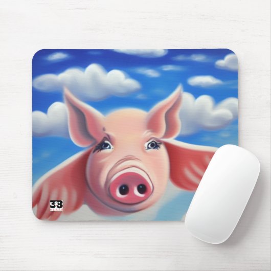 豚がマウスのパッドを飛ぶとき マウスパッド (マウス)