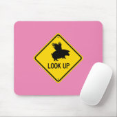 豚がマウスパッドを飛ぶように目を上げる マウスパッド (マウス)