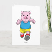 豚がランナーとして走る カード (裏面)