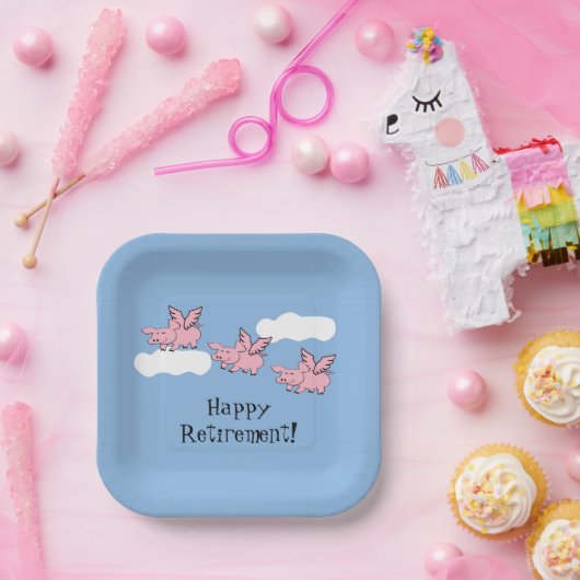 豚が定年を過ごすおもしろいとき ペーパープレート (パーティー)