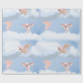 豚が贈り物を包む時 ラッピングペーパー (フラット)