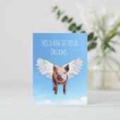 豚が飛ぶかも ポストカード (スタンド正面)