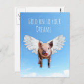 豚が飛ぶかも ポストカード (正面/裏面)