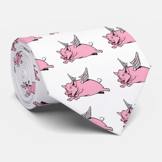 豚が飛ぶとき ネクタイ (ロール)
