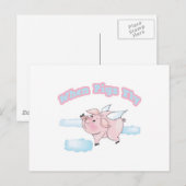 豚が飛ぶとき ポストカード (正面/裏面)