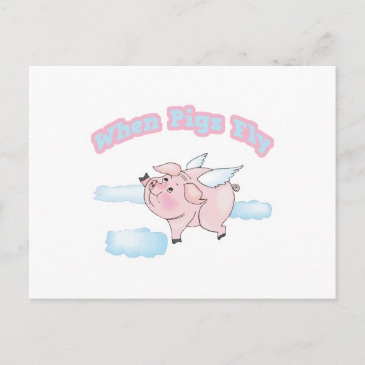 豚が飛ぶとき ポストカード (正面)