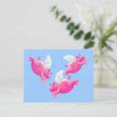 豚が飛ぶとき ポストカード (スタンド正面)