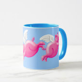 豚が飛ぶとき マグカップ (正面右)