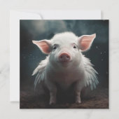 豚が飛ぶとき 招待状 (正面)