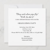 豚が飛ぶとき！飛んでいる豚の招待，達成 招待状 (裏面)